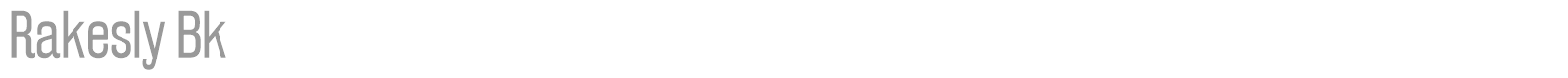 Rakesly font preview